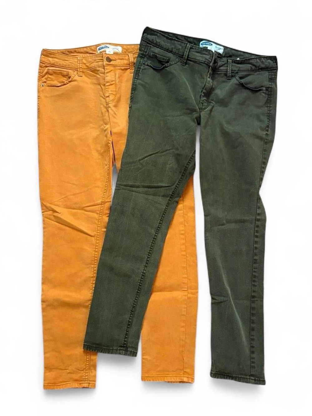 Women’s Rockstar Super Skinny Jeans in Mustard and Olive
